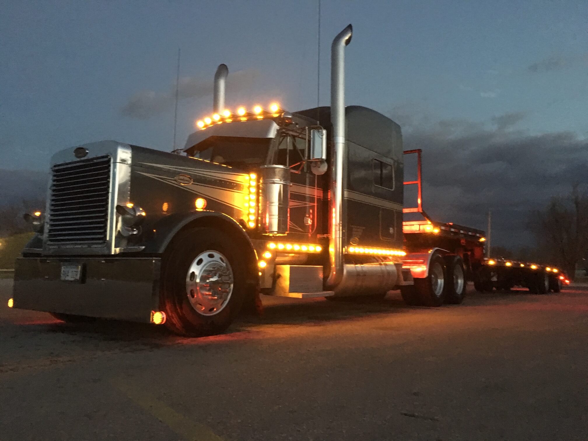 Truck at night
